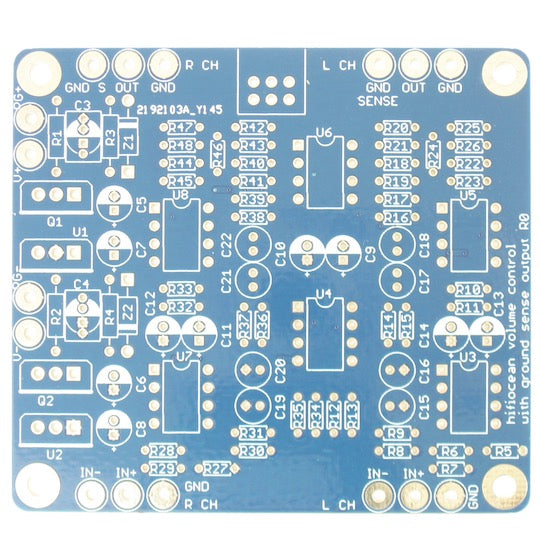 Balanced Volume Control Board with Ground Sensing Output (PCB only, no parts)