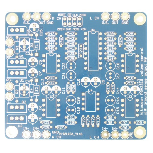 PGA2310 Balanced Digital Volume Control Board with Ground Sensing (PCB only, no parts)